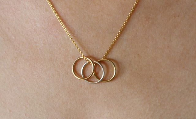 Wear wedding ring on necklace